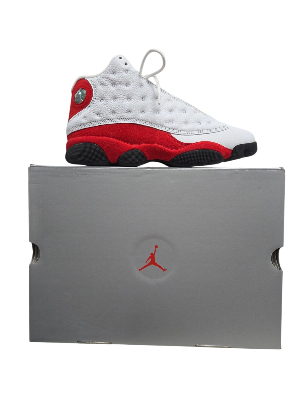 Air Jordan 13 Retro White w/ Red Accent Sneakers
